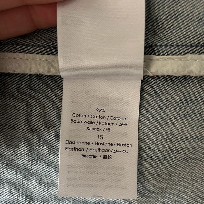 Très belle veste en jean bleu clair Bonobo pour femme, taille XL - photo numéro 5