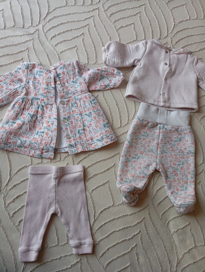 Lot deux ensembles naissance mon premier major taille 1 mois - photo numéro 3