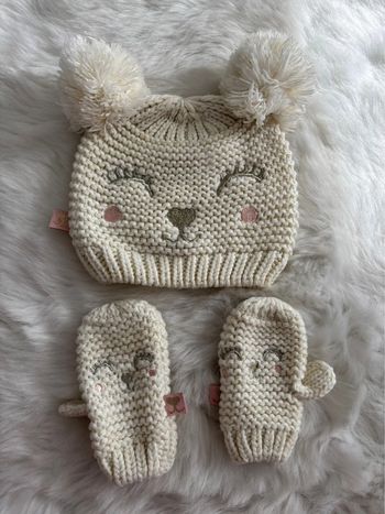 Bonnet laine et moufles