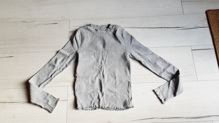 Vêtement fille tee-shirt manches longues gris Gémo 14 ans