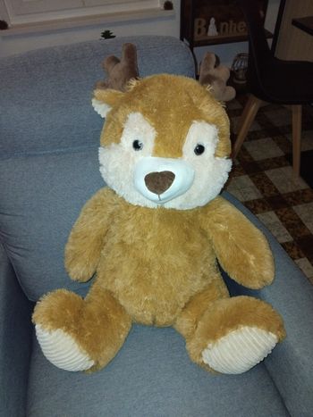 Grande peluche cerf
