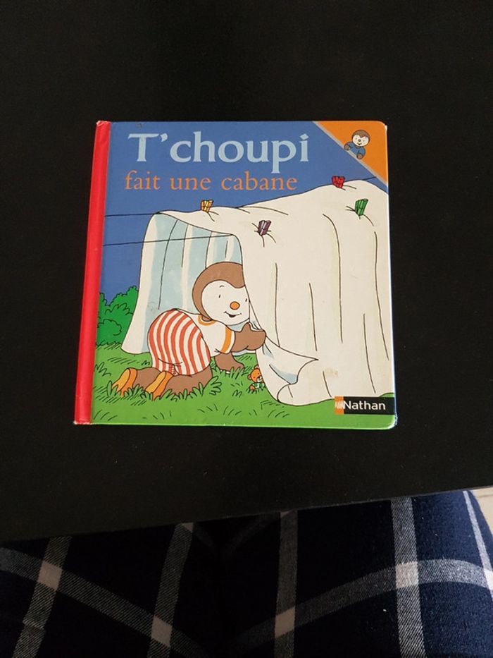 T'choupi fait une cabane