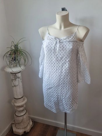 Robe blanche Cop copine crochet