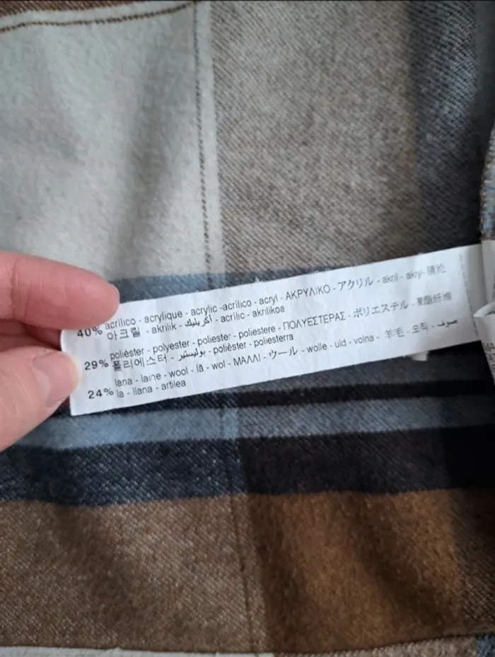 Veste chemise à carreaux Zara - photo numéro 6