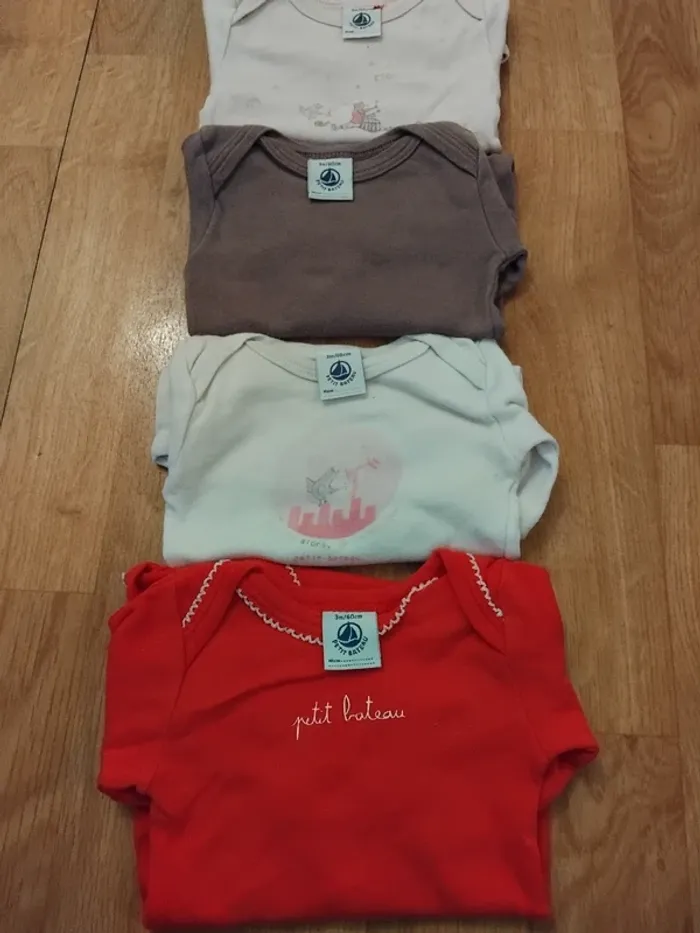 Petit bateau bodies manches longues fille 3mois - photo numéro 7