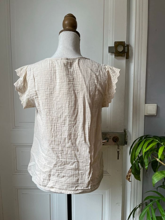 Blouse sans manche beige - photo numéro 4