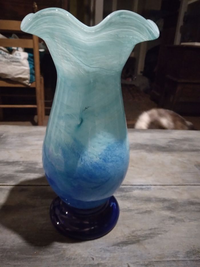 Vase cristal pierre de lune