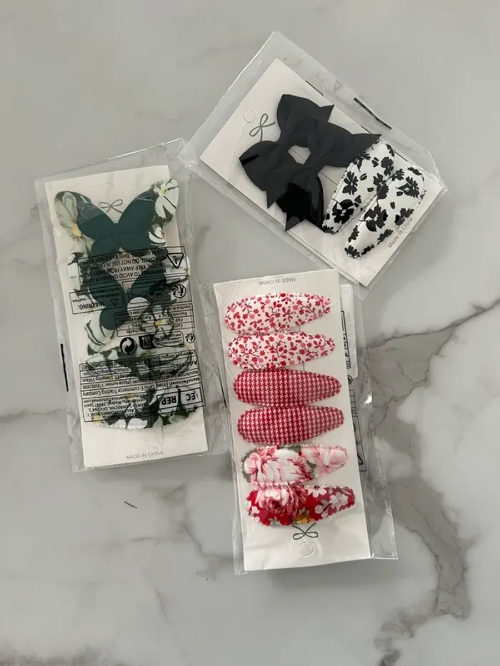 Lot de barrettes pour cheveux