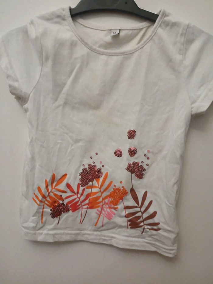 Lot de t shirt courte manche 5 ans fille - photo numéro 5
