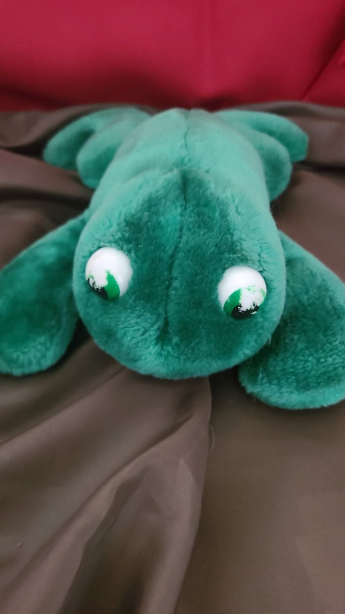peluche grenouille vintage bruit
