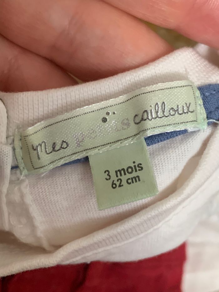 Ensemble Mes petits Cailloux 3 mois pantalon et T-shirt - photo numéro 4