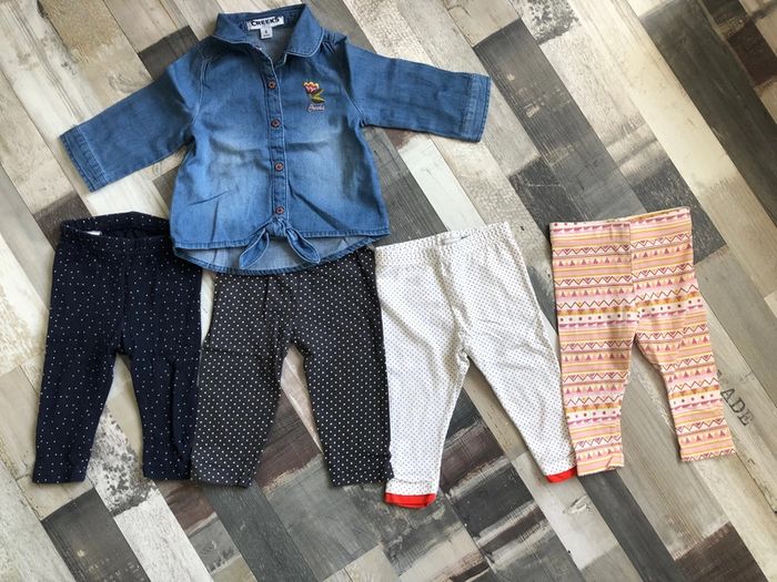 Lot chemise legging 6 mois