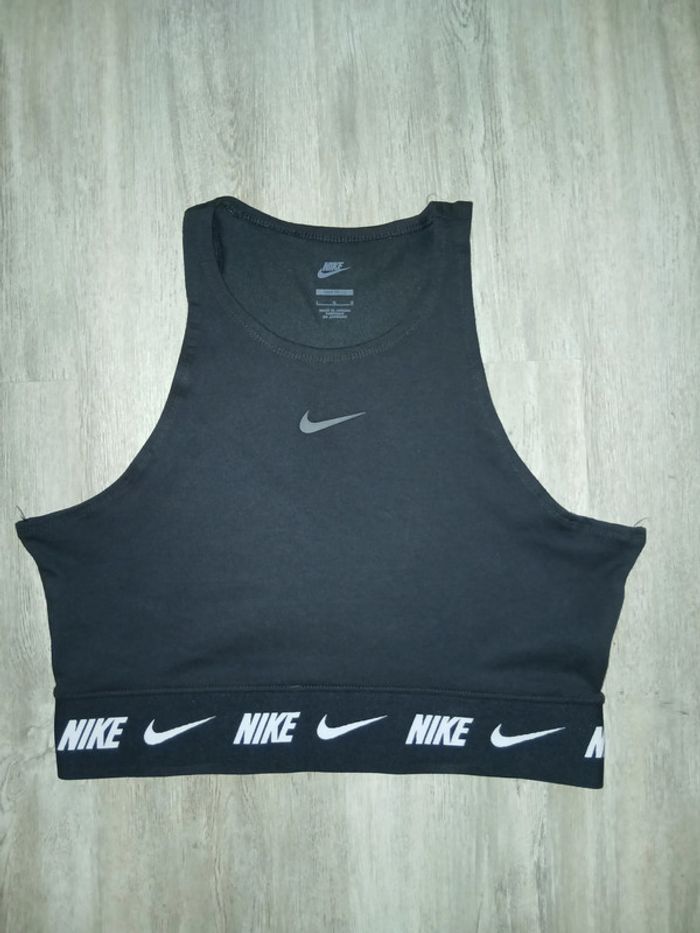 crop top noir nike taille 40 - photo numéro 3