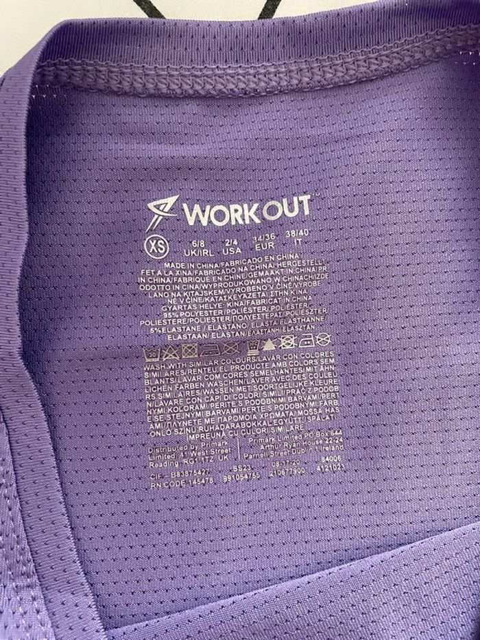 T-shirt de sport violet - photo numéro 2