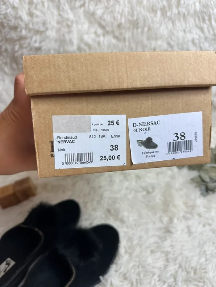 Paire de chaussons Nervac Rondinaud taille 38 - photo numéro 7