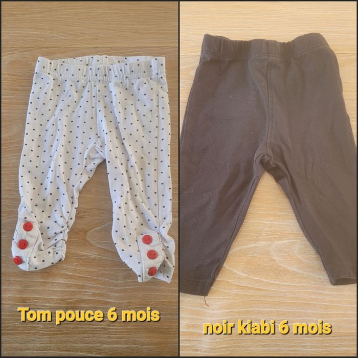 2 leggings 6 mois