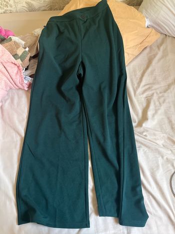 Pantalon taille haute vert