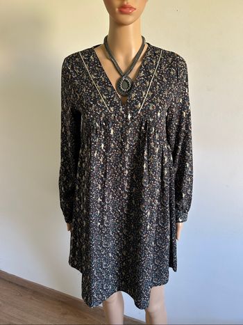 Robe imprimée à manches longues Incy taille S jamais portée