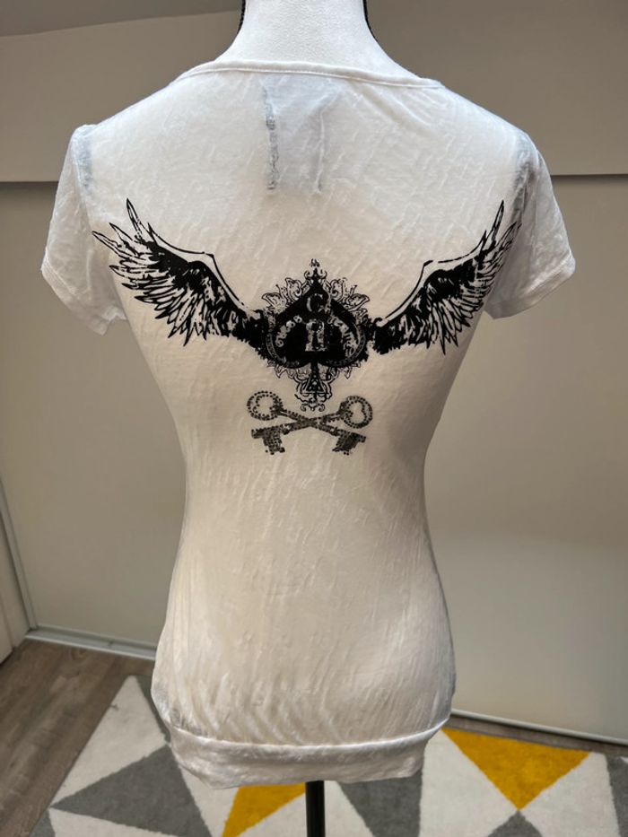 Tee-shirt Guess Jeans T.XS - photo numéro 2