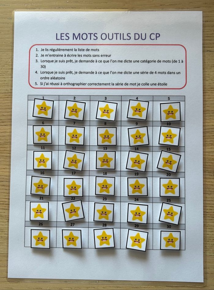 Fiche Montessori : Les mots outils du CP - photo numéro 4
