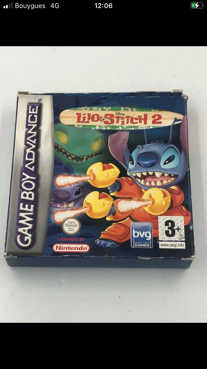 Jeu vidéo Disney Lilo et Stitch 2 sur console Nintendo Game Boy Advance Nintendo Beebs