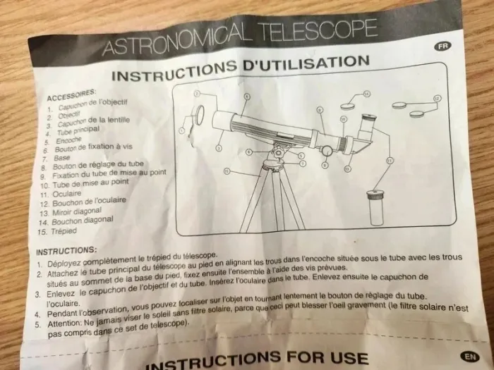Télescope avec trépied enfant Micro Planet - photo numéro 4