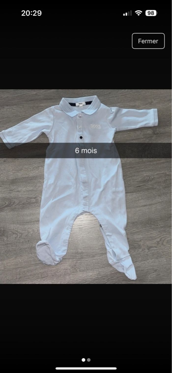 Lots 4 pyjamas Hugo boss 6 mois - photo numéro 3