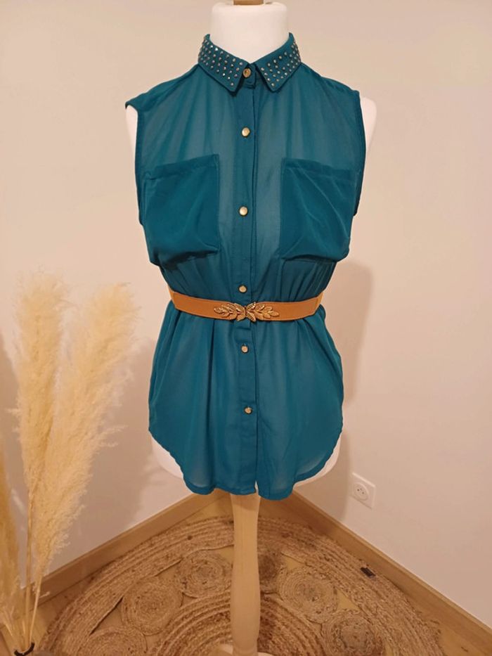 Chemise transparente boutonnée Orcelly taille M 38