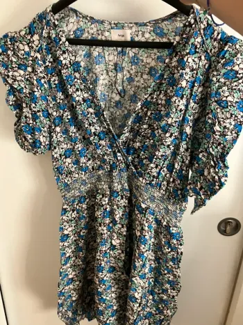 Robe fleurie bleu Ange T 3