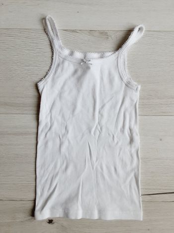 Vêtement fille tee-shirt débardeur blanc 8 ans