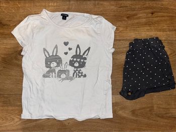 Pyjama short lapin