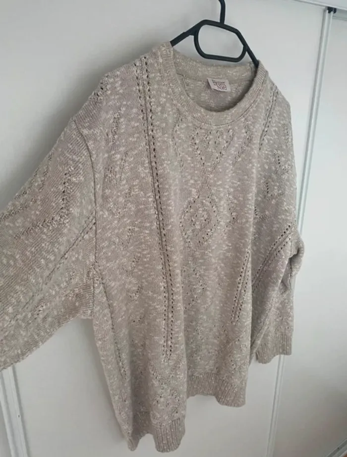 Pull en mailles croisées taille L Berger du Nord - photo numéro 2