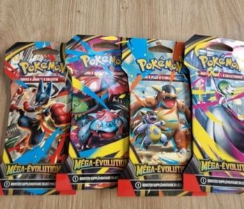 Pokemon Mega Evolution  Arset de 4 boosters en Français