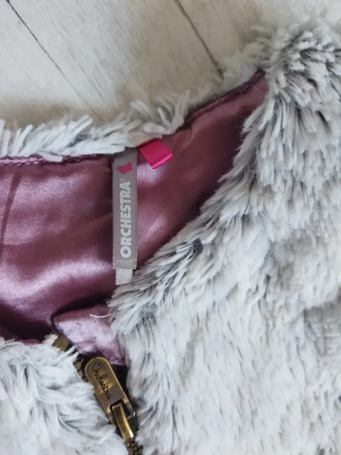 Gilet sans manches fausse fourrure 3 ans - photo numéro 2
