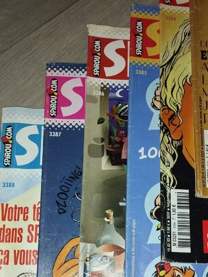 Lot de 12 magazines SPIROU année 2003 L002 - photo numéro 5