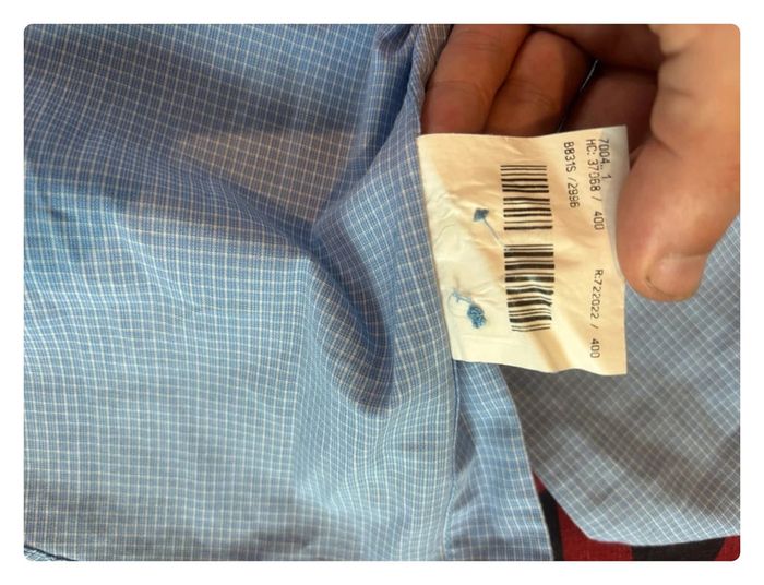 Chemise à carreau bleu et blanche Thomas Burberry femme S/M - photo numéro 7