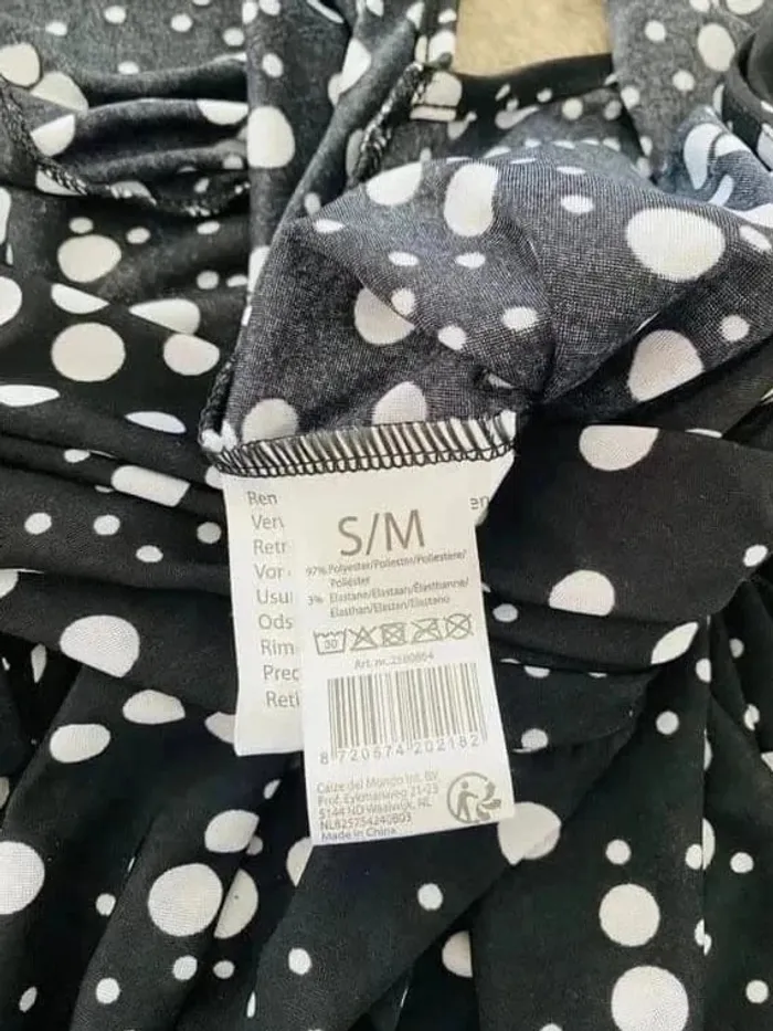 Bien lire 🙏 robe longue femme été 36/38 noir et blanc - photo numéro 3