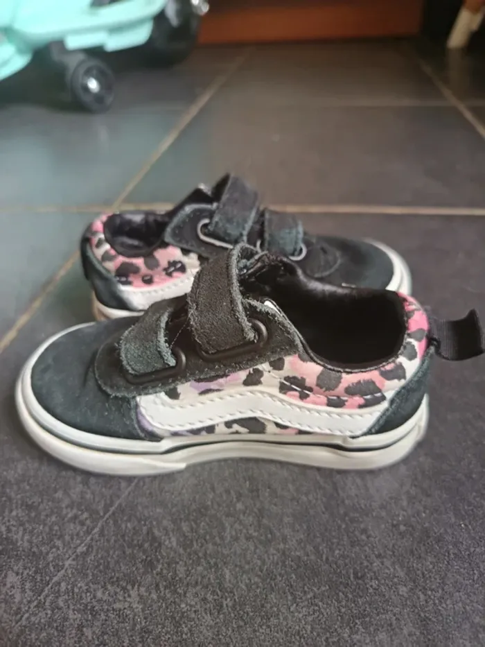 Vans scratchs noir et léopard multicolore 21 - photo numéro 5