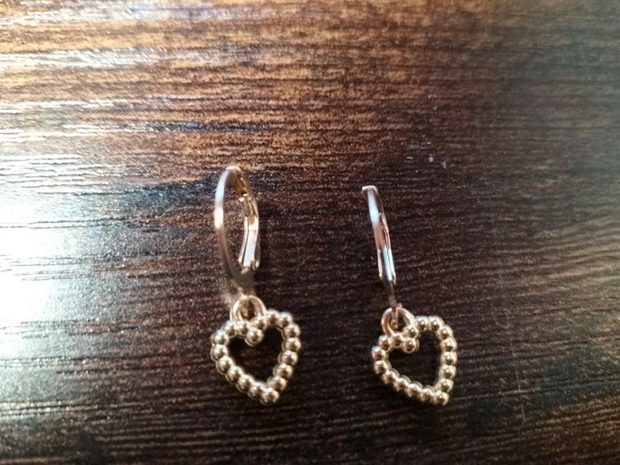 Boucles d'oreilles coeur doré