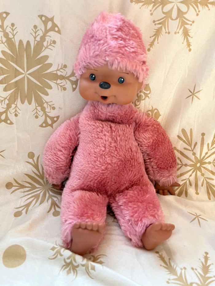 Peluche vintage Tiemi rose