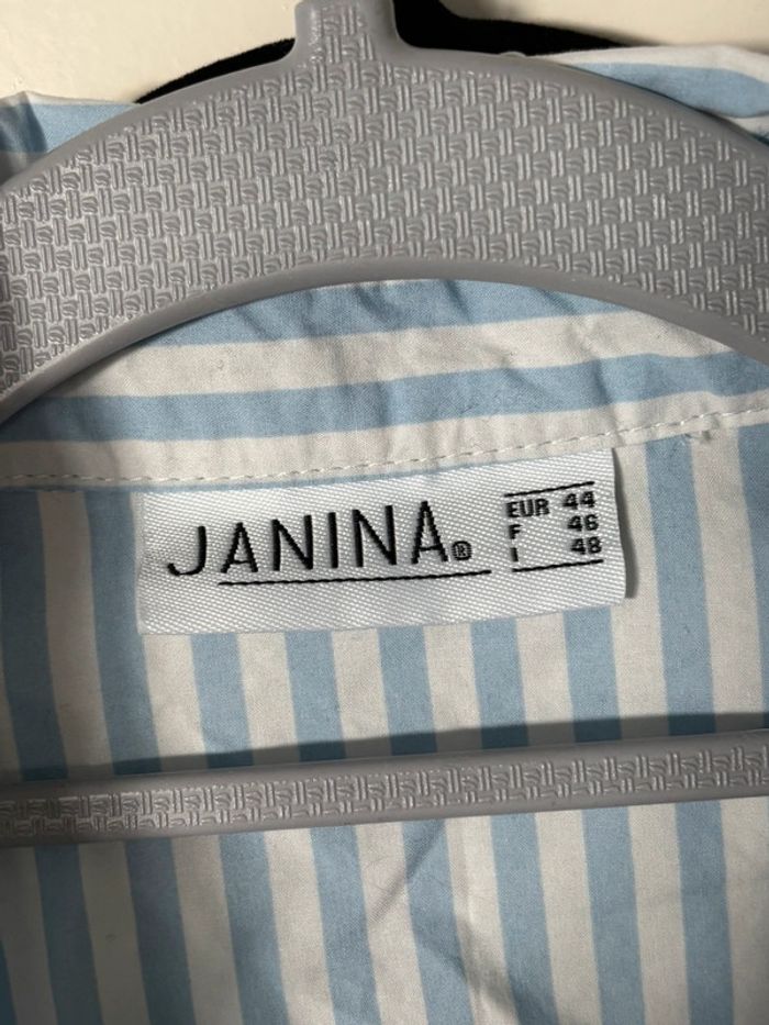 Chemise rayée bleu et blanche - taille 46 - photo numéro 7