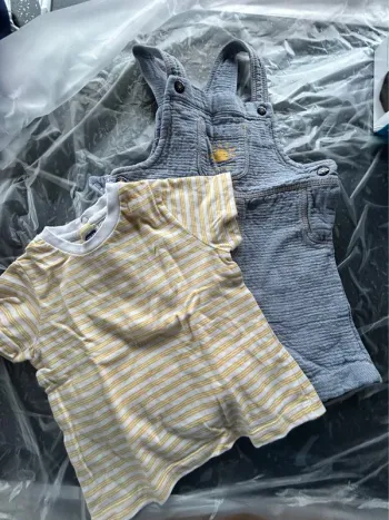 Combinaison short bleu