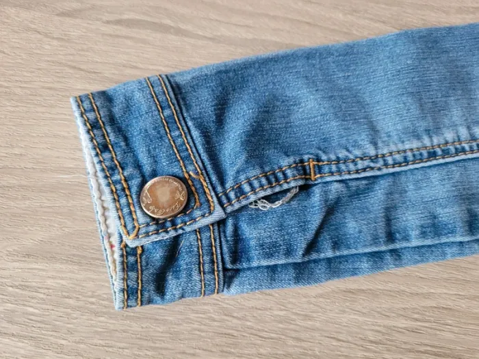 Veste en jean's fille en 12/18 mois - photo numéro 7