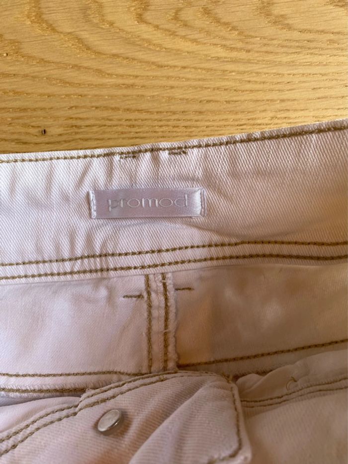 Short jean blanc M - photo numéro 2