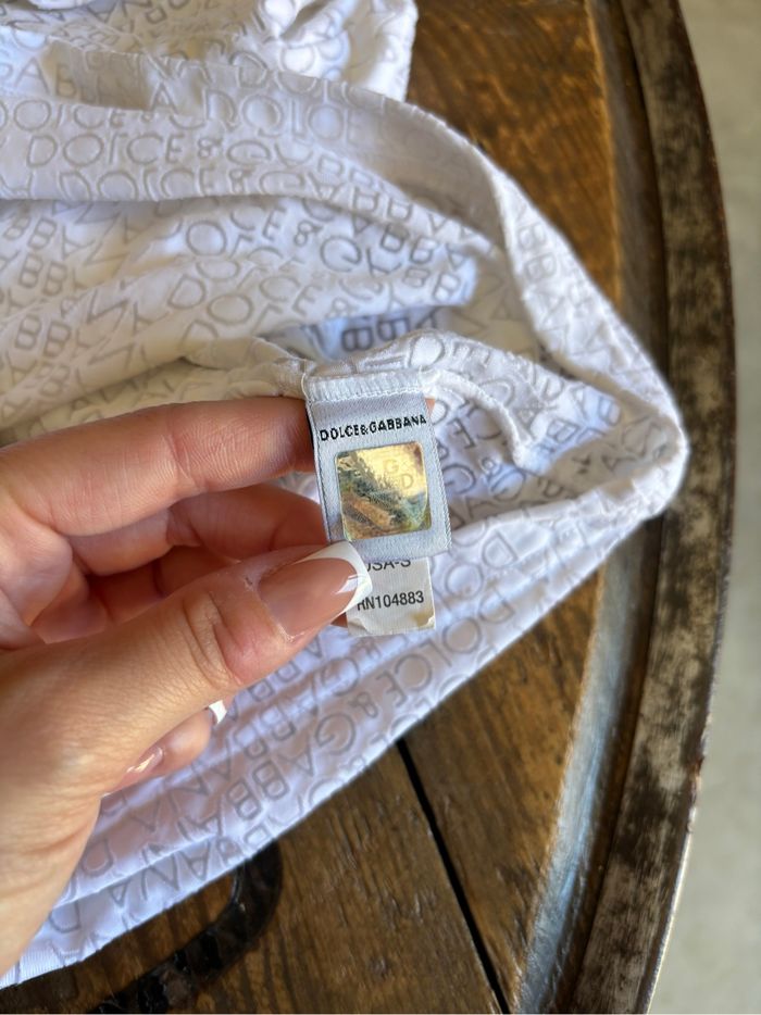 Haut Dolce & Gabbana logo all-over – Taille XS - photo numéro 5