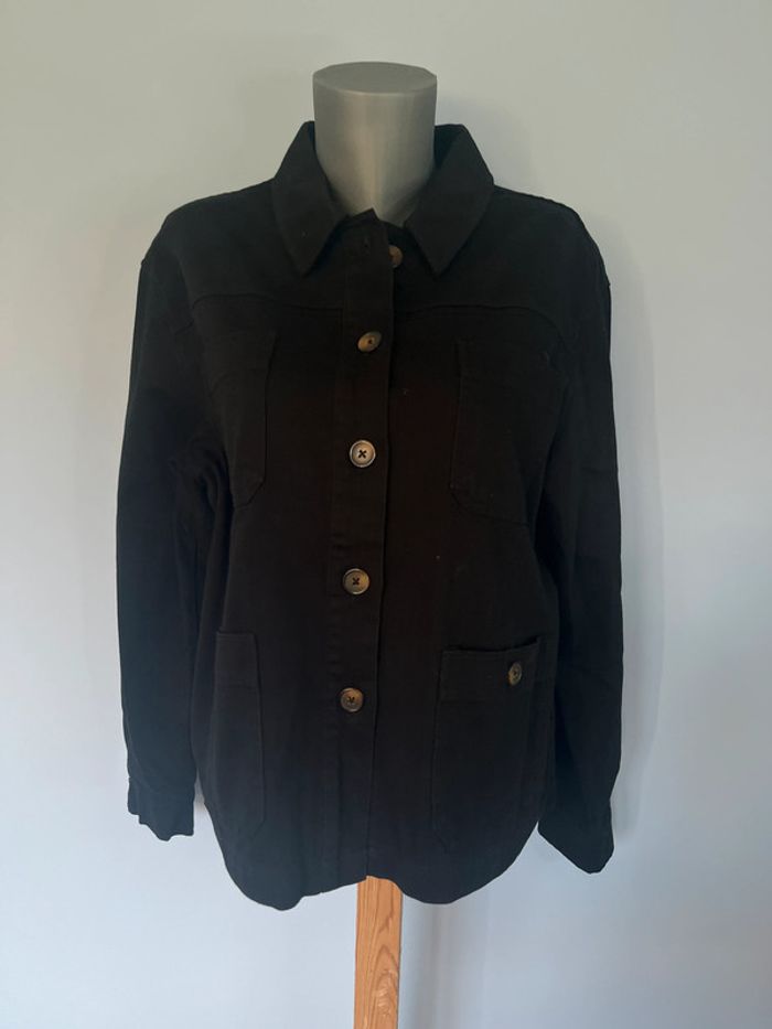 Veste en jean noire Monoprix Femme – Taille 42 – Style classique revisité
