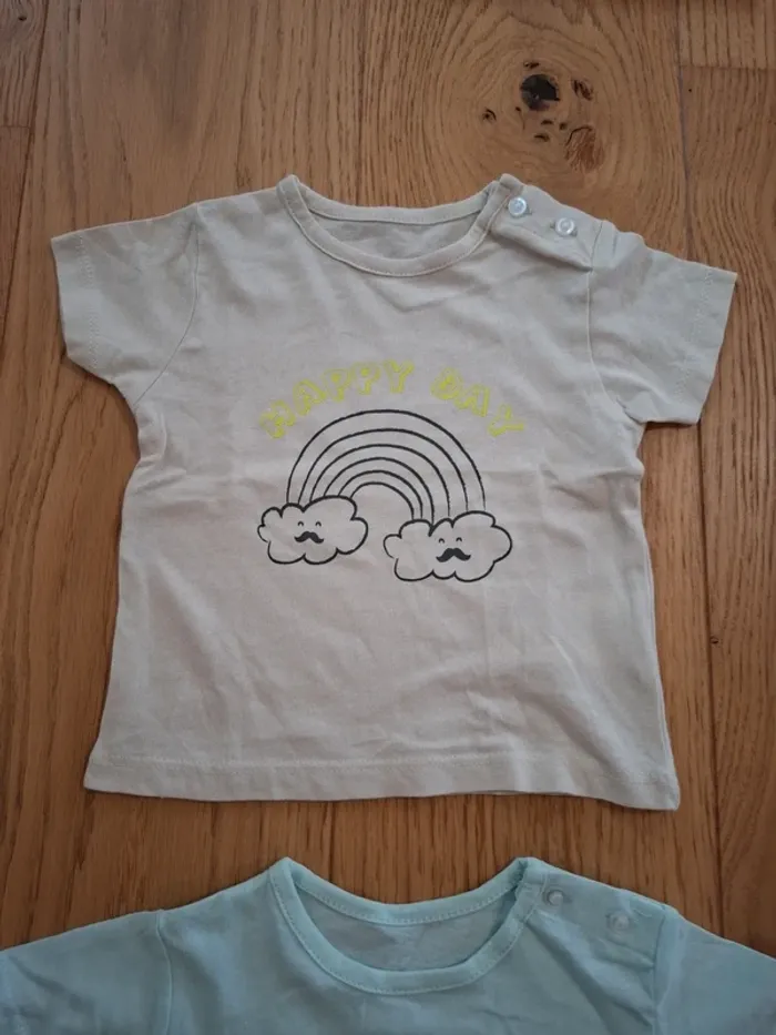 Lot 2 t-shirt 3mois - photo numéro 2