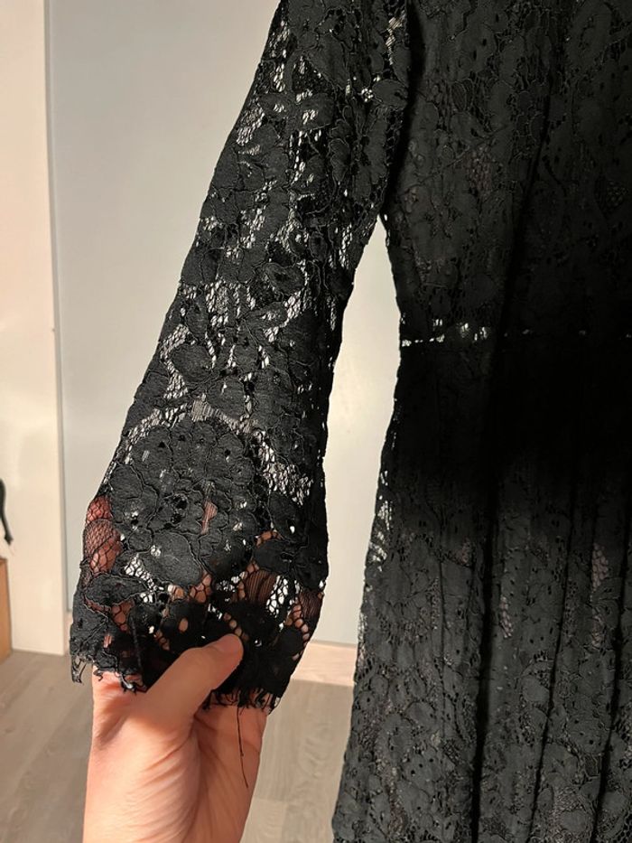 Robe noire dentelle manches longues Shein M très bon état🖤 - photo numéro 5