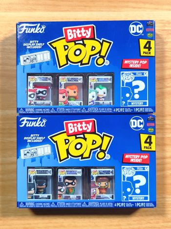 Lot 2 Boîtes Funko Bitty Pop! DC Comics - 8 Figurines dont 2 Mystère
