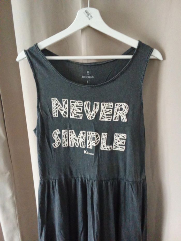 Robe été grise Kookaï taille L - photo numéro 2